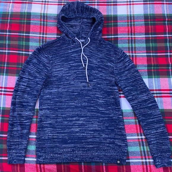 Unionbay Men's Small Blue with White strips Sweater Hoodie - Picture 1 of 6